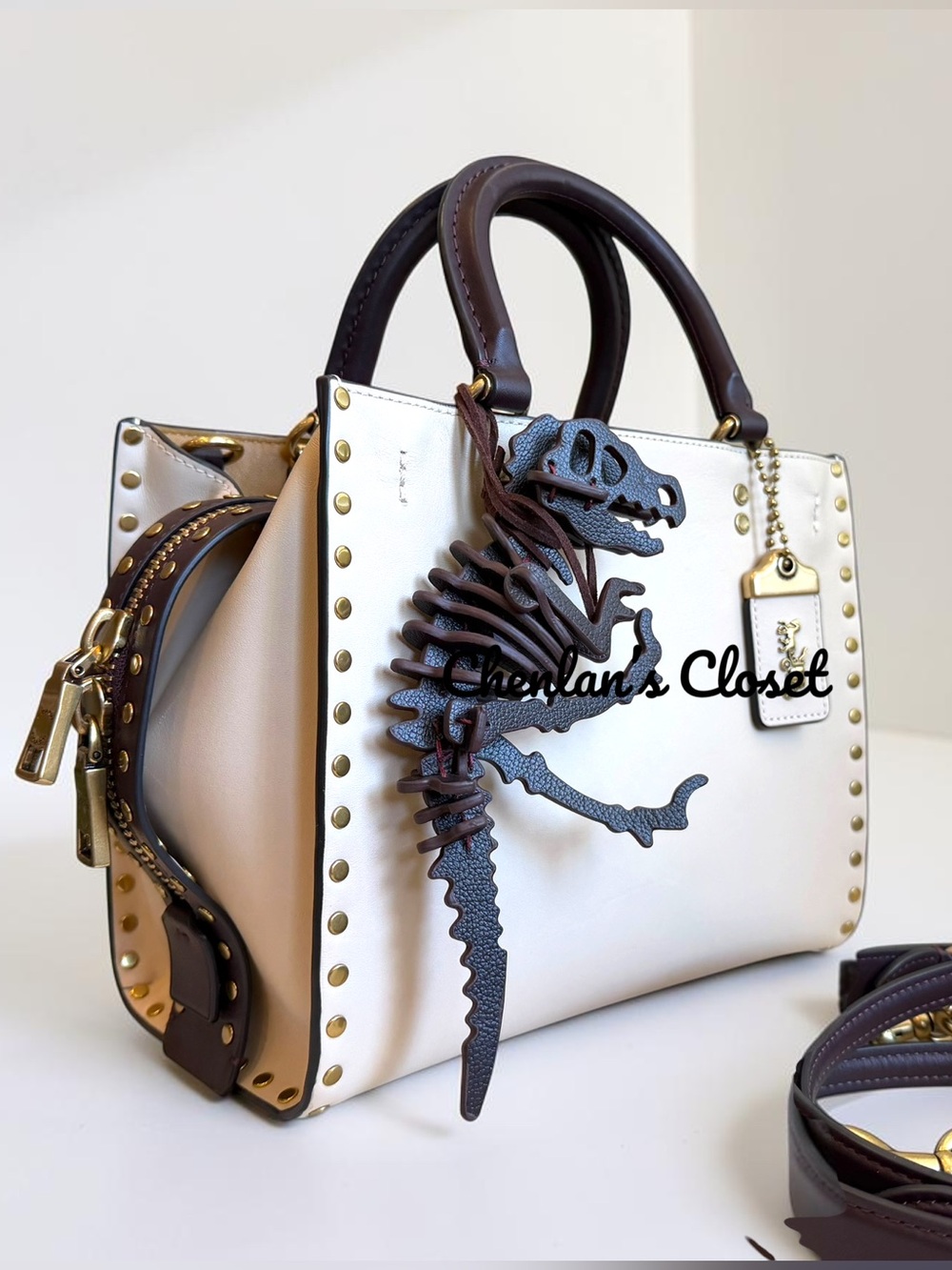 Coach Rogue 25 Studded and Dinosaur Charm Set - Picture 15 of 15